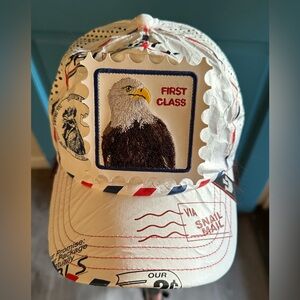 Goorin Bros First Class White and Red Eagle Kids Hat